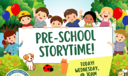 Join us today for Pre-School Storytime!