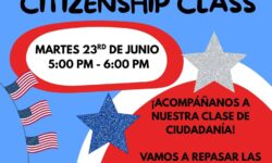 Join us for our Citizenship Drop-In Class on June 23rd @ 5pm!