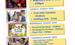 Weekly Schedule for August 17-21st